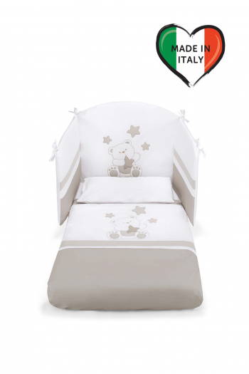 Набор белья Pali Orsetti 3 предмета — Белый/серо-песочный