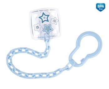 Клипса-держатель для пустышек Canpol "Newborn baby", 0+ мес., арт. 10/877 — голубой