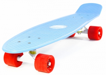 Пенни борд Hubster Cruiser 27 — синий с красными колесами