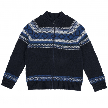 Кардиган Chicco для мальчиков, с орнаментом, цвет тёмно-синий (ошибка)