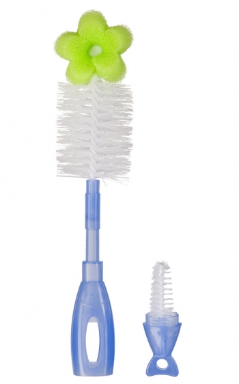 Набор ёршиков для бутылочек и сосок 2в1 Happy Baby — Lilac