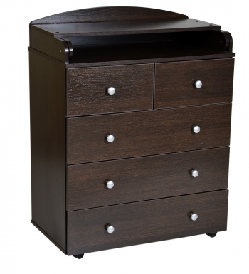 Пеленальный комод Антел Ульяна (3) ЛДСП 800/5 — Венге