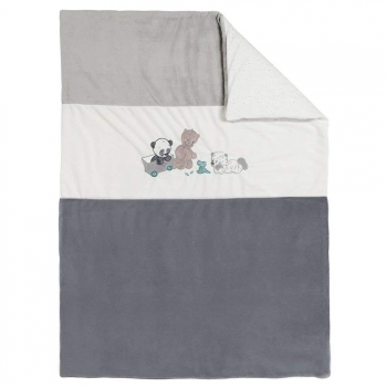 Плед 100х135 см Nattou — Loulou, Lea Hippolyte Панда, Леопард, Бегемот 963541