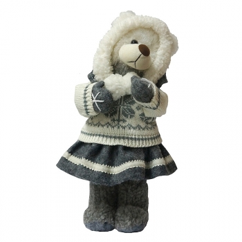 Мягкая игрушка Maxi Toys Мишутка в Шапке и Юбке — 30 см