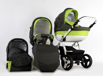 Коляска 3 в 1 Farfello Care-Line — CL14 темно-серый