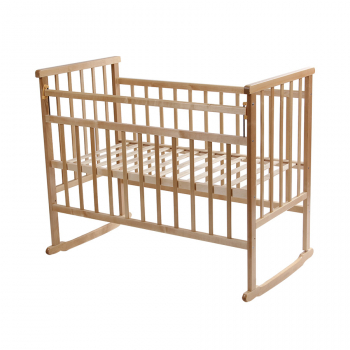 Детская кроватка Мой Малыш 02 (качалка) — Светлый