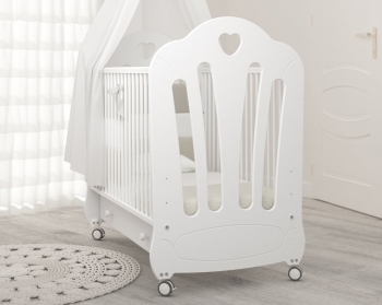Детская кроватка Gandilyan (Гандылян) Стефани — Белый (без страз)