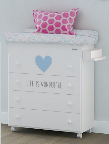 Комод пеленальный Micuna Wonderful B-970 — White/Blue