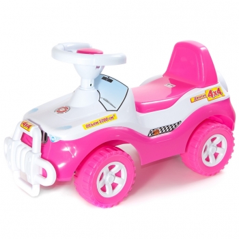 Каталка машинка RT Джипик с клаксоном — розовая