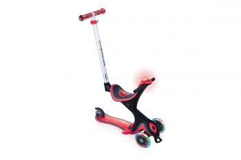 Самокат Globber Go Up Comfort Play Lights — Красный