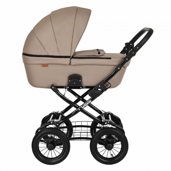 Коляска для новорожденных Pituso Leticia Classic Кожа /12d — Cappuccino