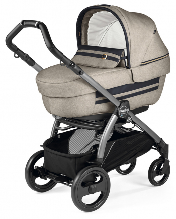Коляска для новорожденных Peg Perego Book 51 Elite (шасси White/Black) — Luxe Ecru