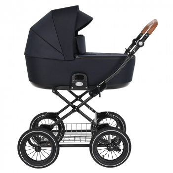 Коляска для новорожденных Roan Bass Next Classic, d12 — Moonless Mood/руч.Коричневый