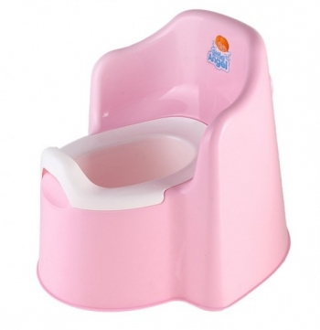 Горшок детский Little Angel "Littie king" — розовый