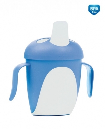 Чашка-непроливайка Canpol Penguins 240 мл, 9+ мес., арт. 76/001 — синий