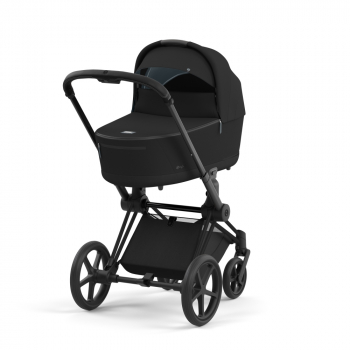 Коляска для новорожденных Cybex Priam IV (шасси Matt Black) — Deep Black