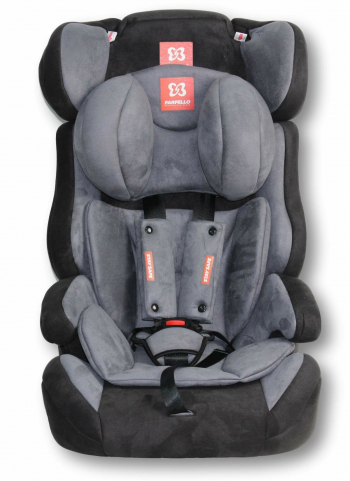 Автокресло Farfello GE-E велюр — черно-серый