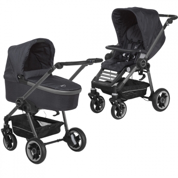 Коляска 2 в 1 Teutonia Bliss (шасси Graphite) — 6105 Gris Bleu
