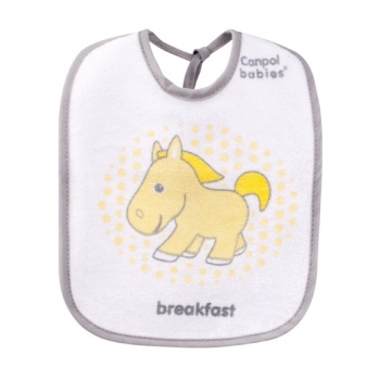 Нагрудник х/б махровый Canpol арт. 2/103, 3 шт. — лошадка