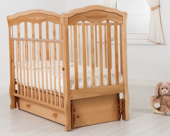 Детская кроватка Gandilyan (Гандылян) Шарлотта маятник — натуральный