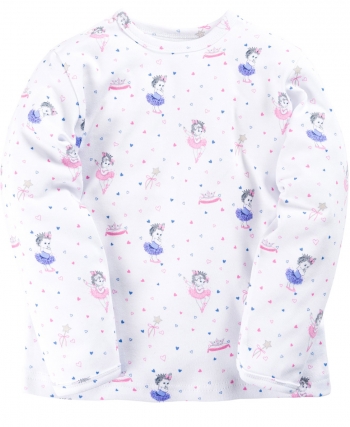 Фуфайка\футболка длин.рукав с плеч.заст. Веселый Малыш 