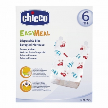 Одноразовые нагрудники Chicco 40 шт., 6+, 310306032