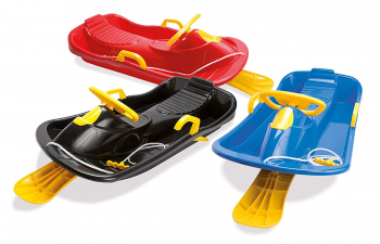 Санки Dantoy Дания (с рулем и тормозами) — Красный