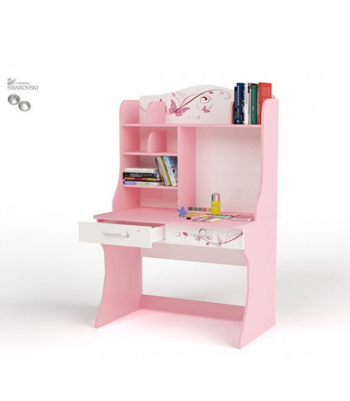 Стол с надстройкой ABC-KING ФЕЯ — розовый
