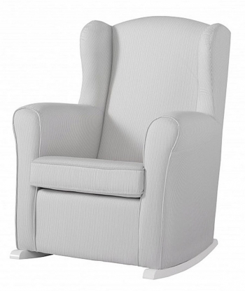 Кресло-качалка Micuna Wing/Nanny — White/Stripes Grey