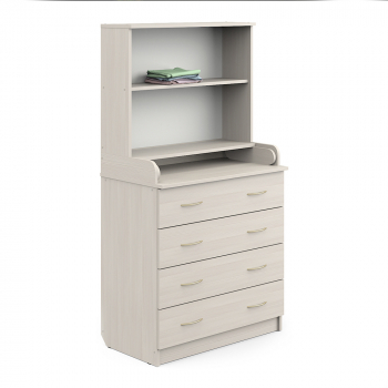 Пеленальный комод Атон КР 80 К/4 ЛДСП, с полкой — Бодега cветлый