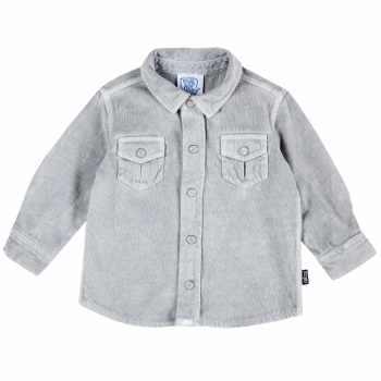 Рубашка Chicco трикотажная, цвет серый — Серый, р.86