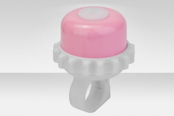 Звонок алюминий RT — бело-розовый