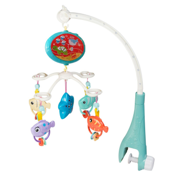 Мобиль Uviton Музыкальная карусель с пультом Морской сон арт. 0251 — Мятный