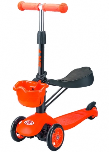 Трехколесный самокат TechTeam Sky Scooter New — оранжевый