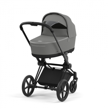 Коляска для новорожденных Cybex Priam IV (шасси Matt Black) — Soho Grey