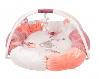 Игровой коврик круглый Nattou — Adele Valentine Слоник и Мышка 424288