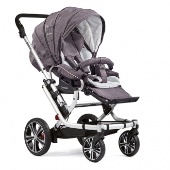 Прогулочная коляска Gesslein F6 Air+  — серый лен/св.серый