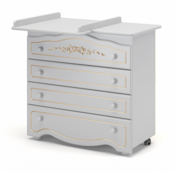 Пеленальный комод Gandilyan Сильвия Люкс Плюс new — Белая ночь