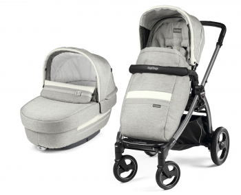 Коляска 2 в 1 Peg Perego Book S Elite Combo (шасси White/Black)