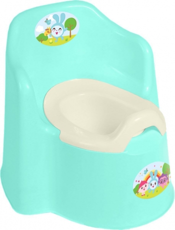 Горшок детский Little Angel "Littie king" Малышарики — бирюзовый