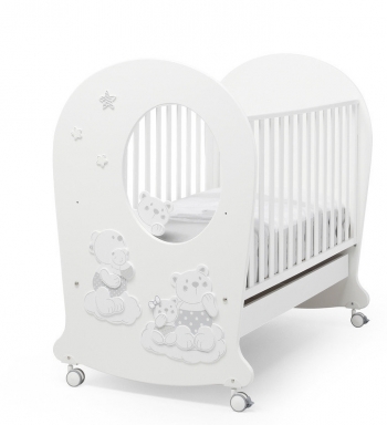 Детская кроватка Erbesi Nuvola — White (белый)