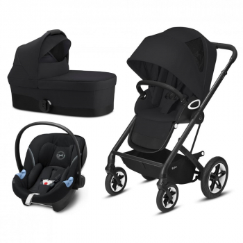 Коляска 3 в 1 Cybex Talos S Lux BLK — Deep Black