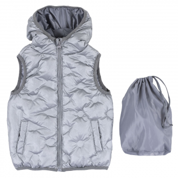 Жилет Chicco для девочек, цвет светло-серый — Светло-серый, р.122