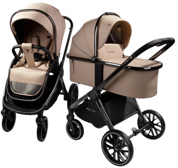 Коляска 2 в 1 Amarobaby MOTUS V2 — Мокко 