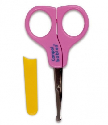 Ножницы безопасные в чехле Canpol арт. 2/809 — розовый