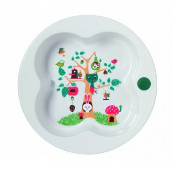 Тарелка Bebe Confort в форме лаврового листа — белый