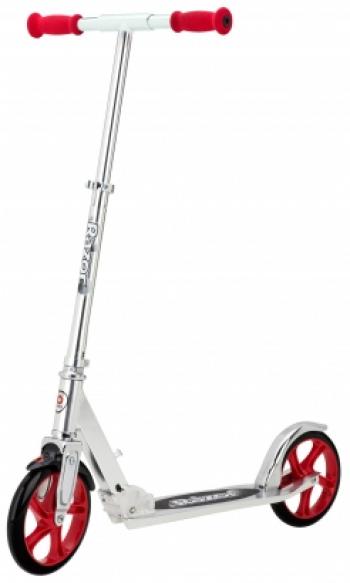 Самокат Razor A5 Lux — серебристо-красный
