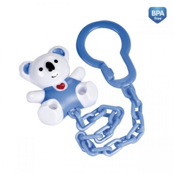 Клипса-держатель для пустышек Canpol "Медвежонок с сердечком" арт. 10/874 цвет  — голубой
