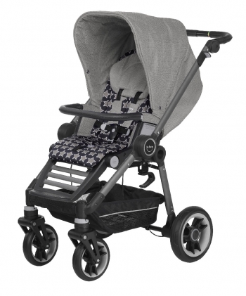 Прогулочная коляска Teutonia Bliss (шасси Graphite) — 6145-6165 Pebble-Starlight