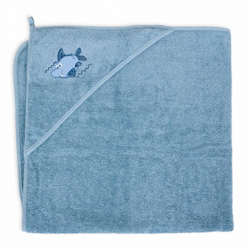 Полотенце-уголок Ceba Baby 100x100 см — W-815-302-578 Shark blue